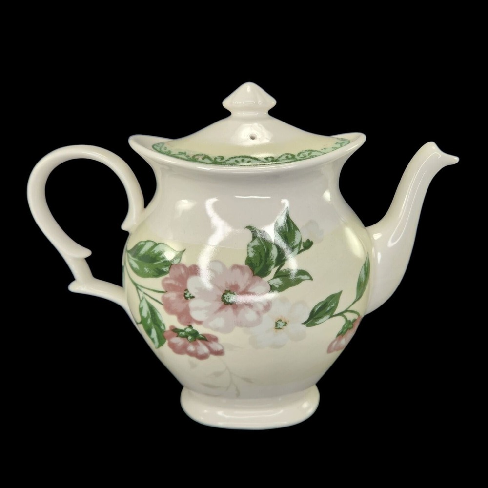 Westbury Court Teapot Elizabeth Pink Floral With Lid Tea Pot Shabby Chic